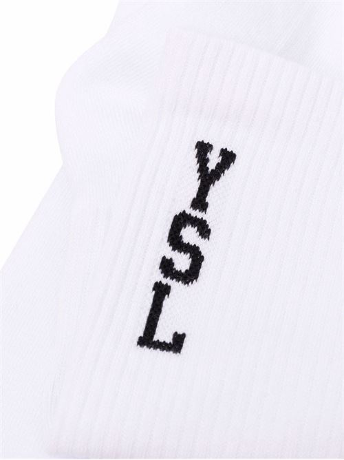 Socks with logo SAINT LAURENT | 667500Y75EP9008